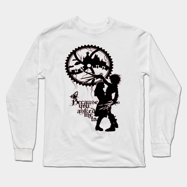 Edward Scissorhands and Kim Boggs Long Sleeve T-Shirt by OtakuPapercraft